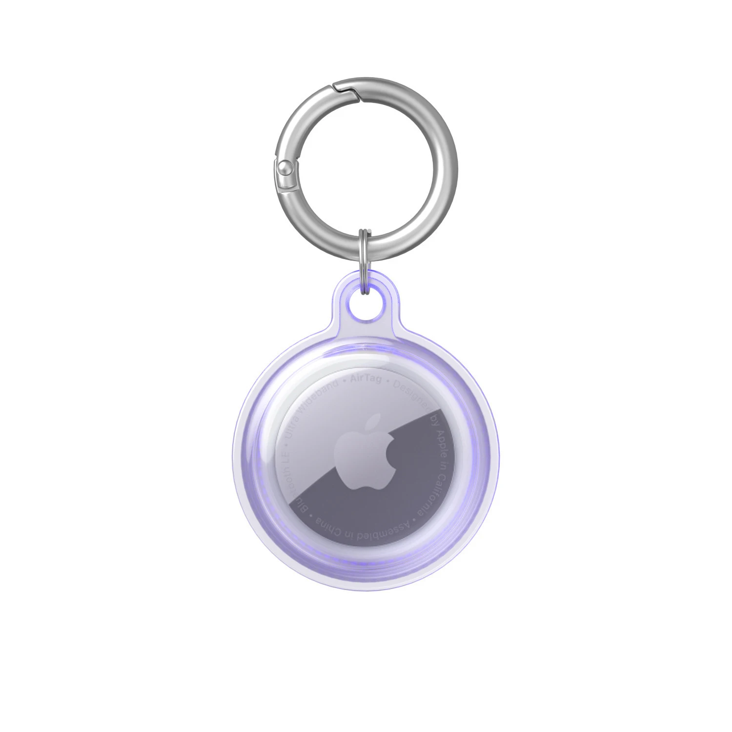 Waterdichte hoes voor Apple AirTag sleutelhangerhouder met karabijnhaak Anti-verloren trackeraccessoires voor bagage-rugzak Airtags-koffer