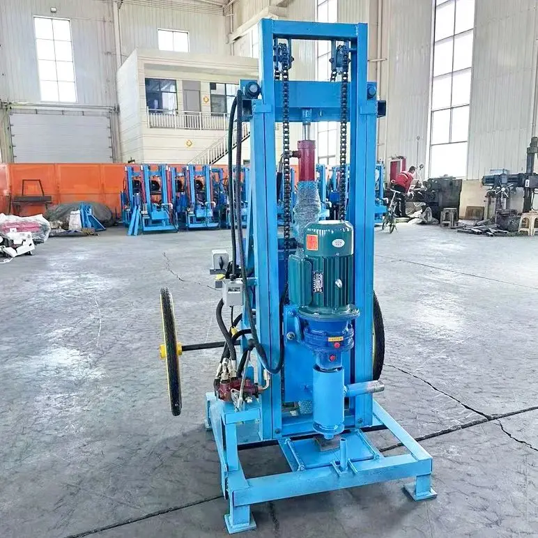 

Customized Mini Electric Water Well Drilling Rig Hydraulic Portable Lightweight 150m Home Well Drilling Machine
