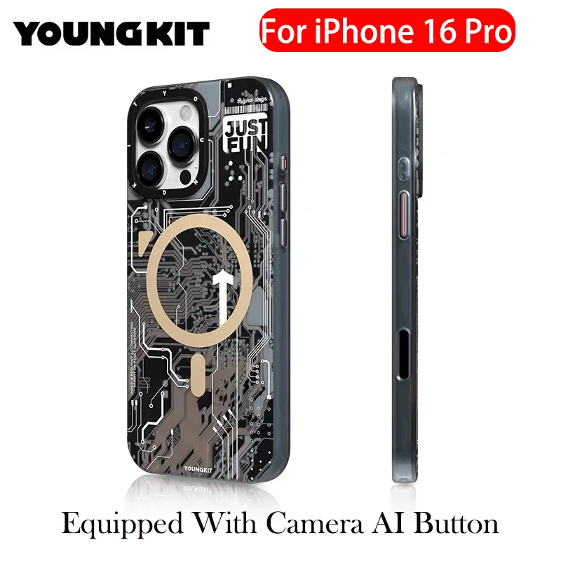 

YOUNGKIT Magnetic Original Case For iPhone 16 Pro Max Micro Matte Back Cover Case for iPhone 16 Pro