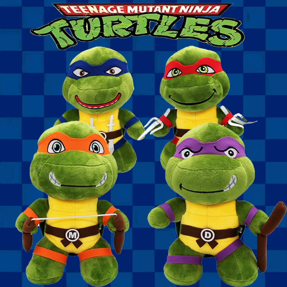 

25cm TMNT Plush Toy Teenage Mutant Ninja Turtles Plush Toy Cute Anime Creative Doll Presents for Girl and Boy Gifts Kawaii