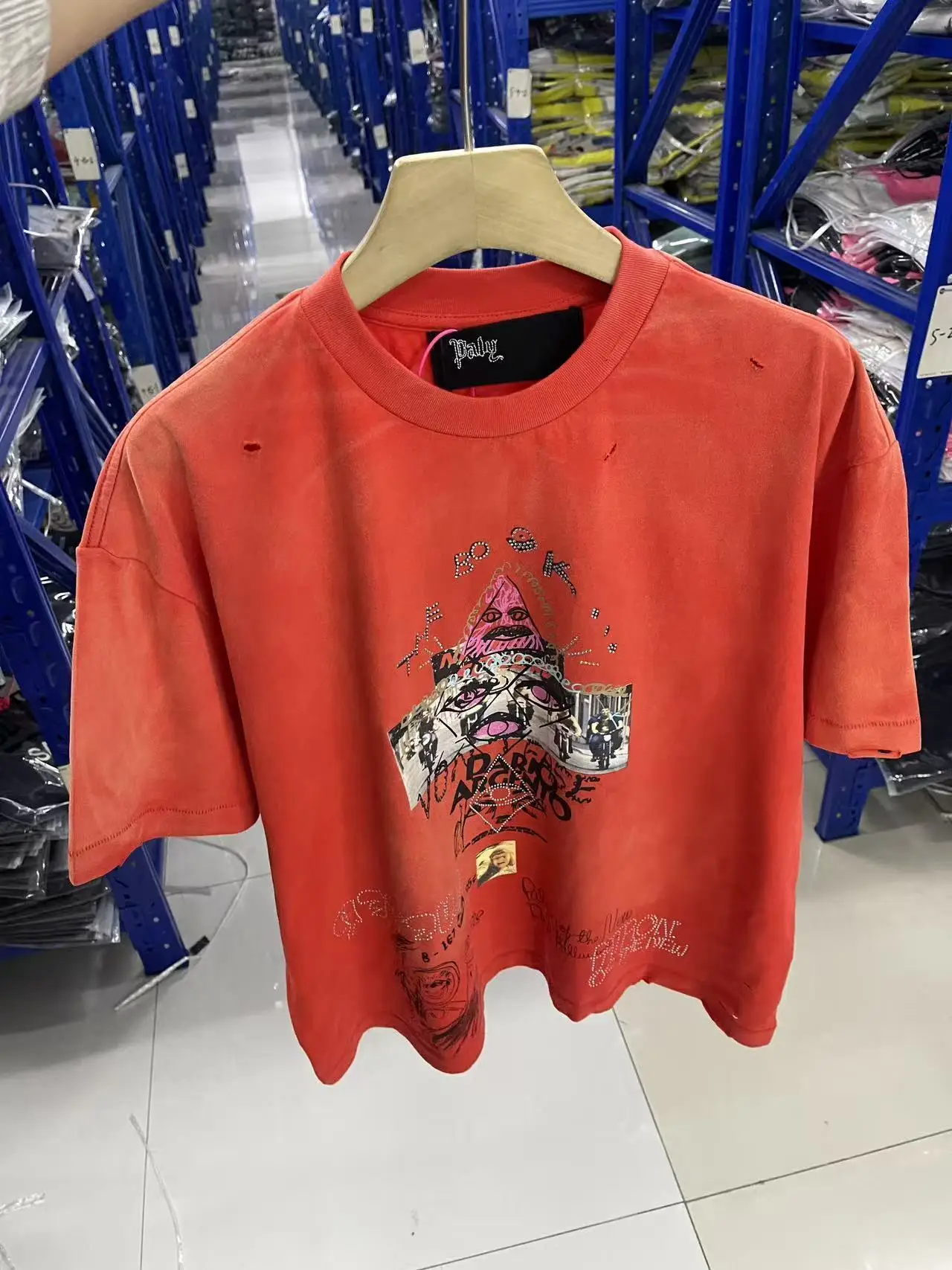 SAINT OF MICHAEL Kanye West Hip Hop Red Graphics Streetwear Cotton Vintage Clothing Casual Oversize Tops Tees T Shirt for Men