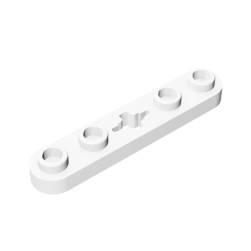 MOC 32124 50029 High-Tech-Platte 1 x 5, mit glatten Enden, 4 Bolzen und Mittelachsloch, Bausteine, Teile, Kinder-DIY-Tech-Teil, Spielzeug