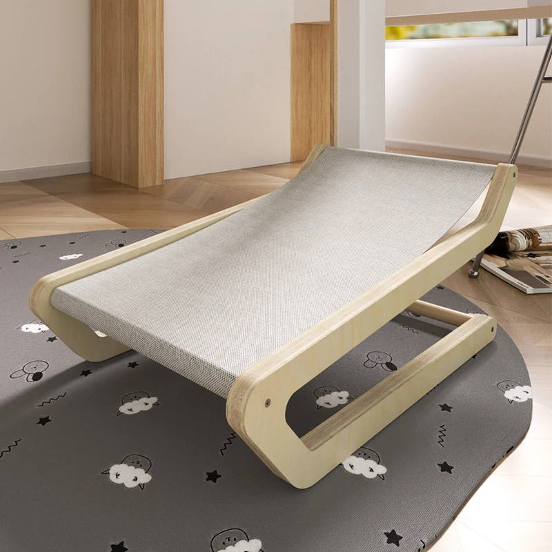 

Factory Wholesale Rectangle Flat Cat Chair Wooden Cat Hammock-Window Perch Cozy Indoor Cat Bed for Resting