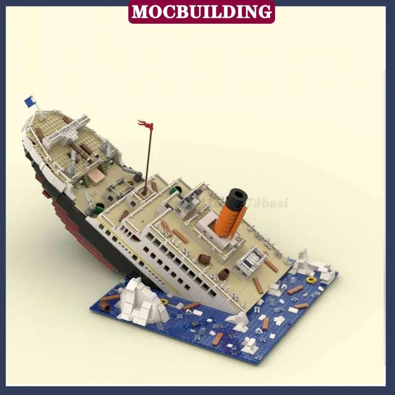 MOC Transport Vehicle Ship Small Particle Building Blocks Model Building Boy Toy Gifts