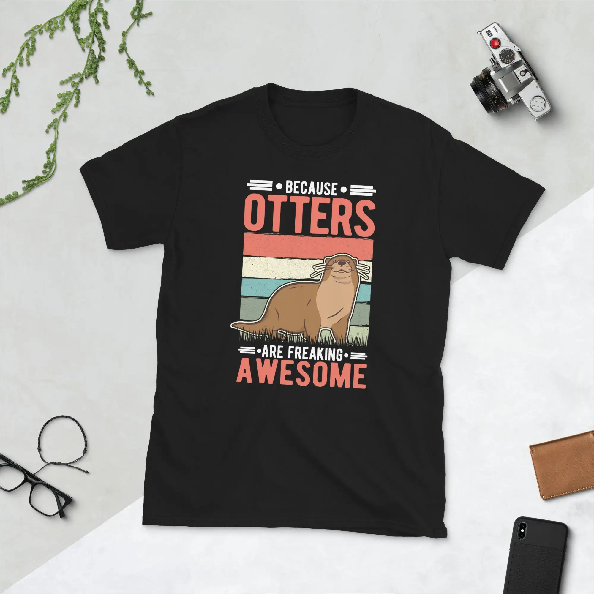 Because Otters Are Freaking Awesome Otter T Shirt Sea Cute Lovers