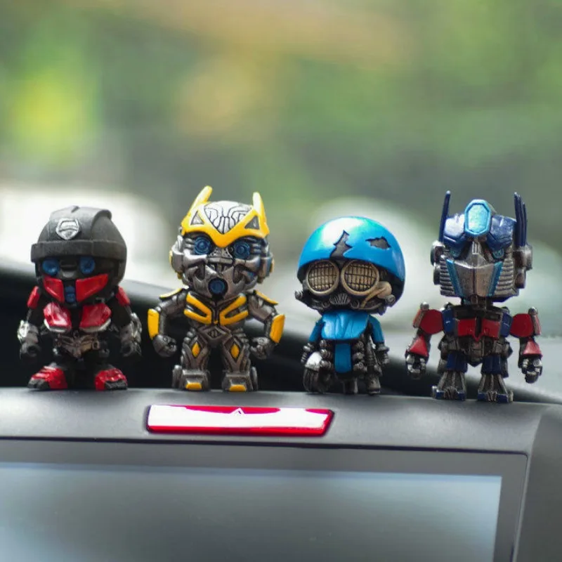 4 قطع من ديكورات سطح المكتب الكرتونية المحولات أوبتيموس برايم بامبليبي نموذج غرفة الحلي الهدايا