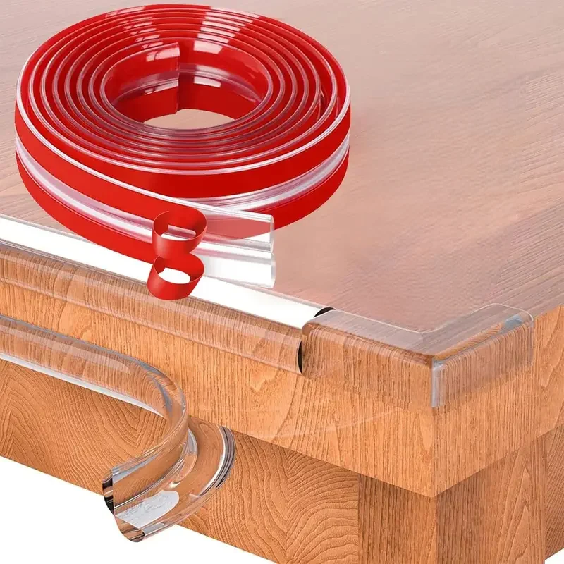 1 قطعة 1 متر/2 متر/3 متر ث نوع مكافحة عثرة قطاع طاولة القهوة مكافحة عثرة حماية قطاع مصدات منزلية شفافة