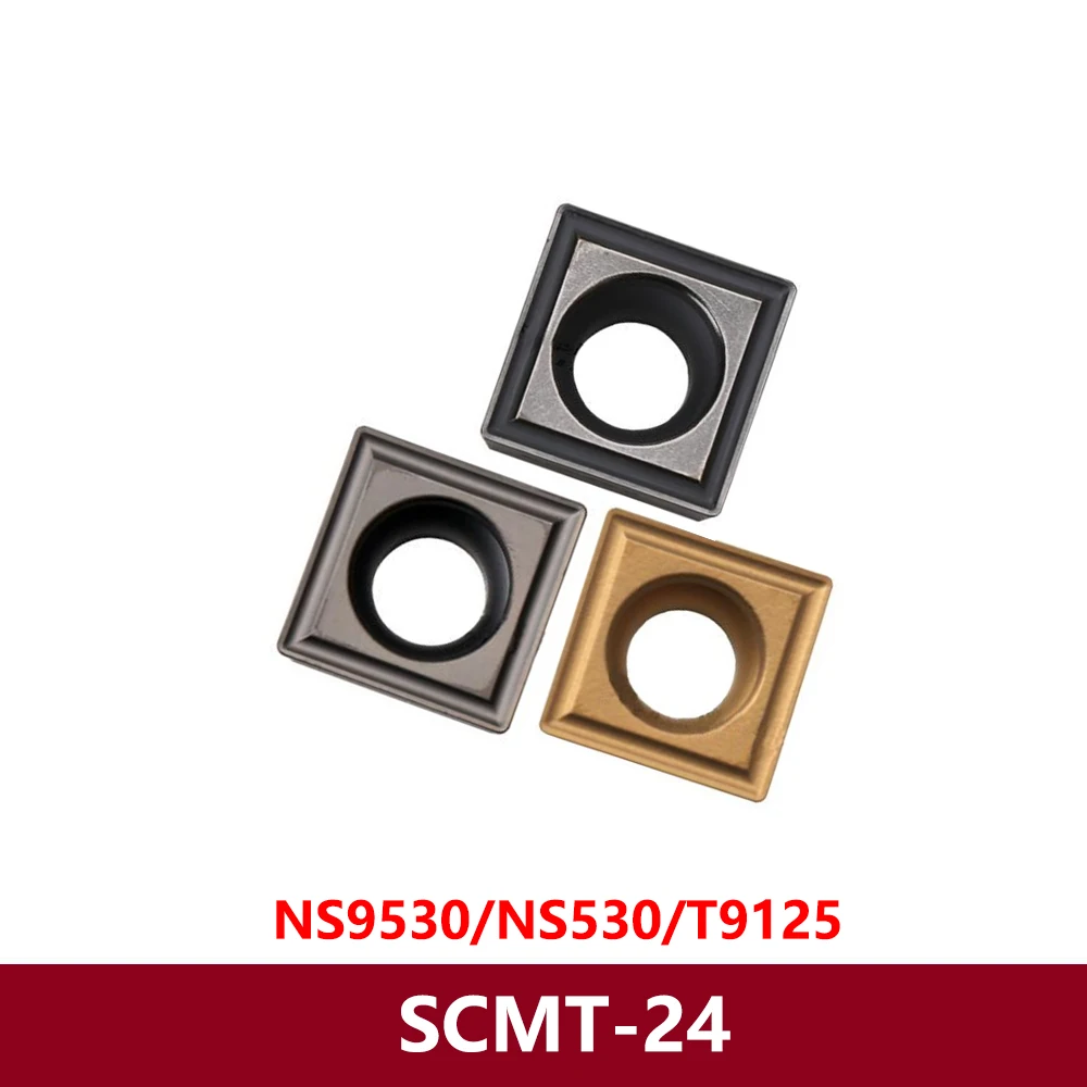 Original SCMT070204-24 SCMT09T302 SCMT09T308 SCMT120404 SCMT120408 24 NS530 NS9530 T9125 Carbide Inserts CNC Lathe Cutter SCMT