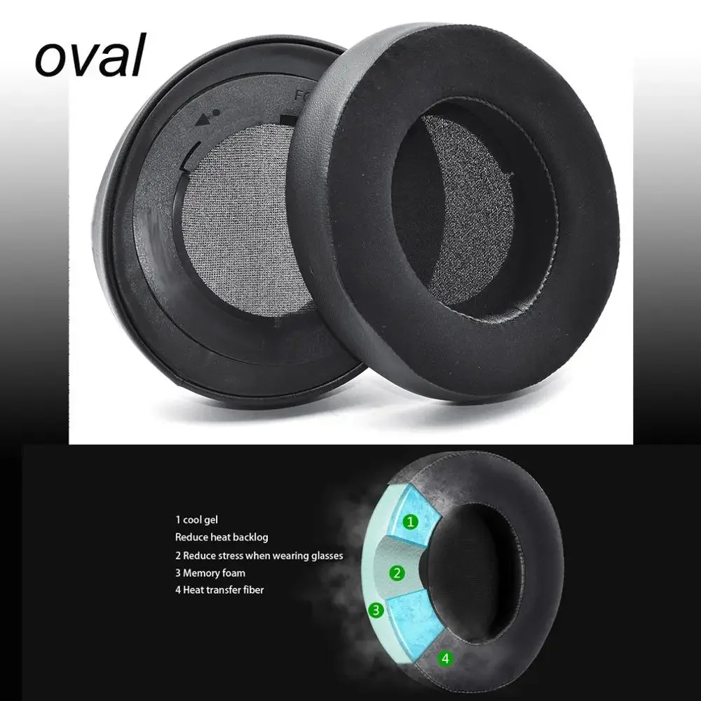 Cooling Gel Earpads Compatible for Razer Kraken 7.1 Chroma V2 USB Pro V2 Headphone Earpads Cushions