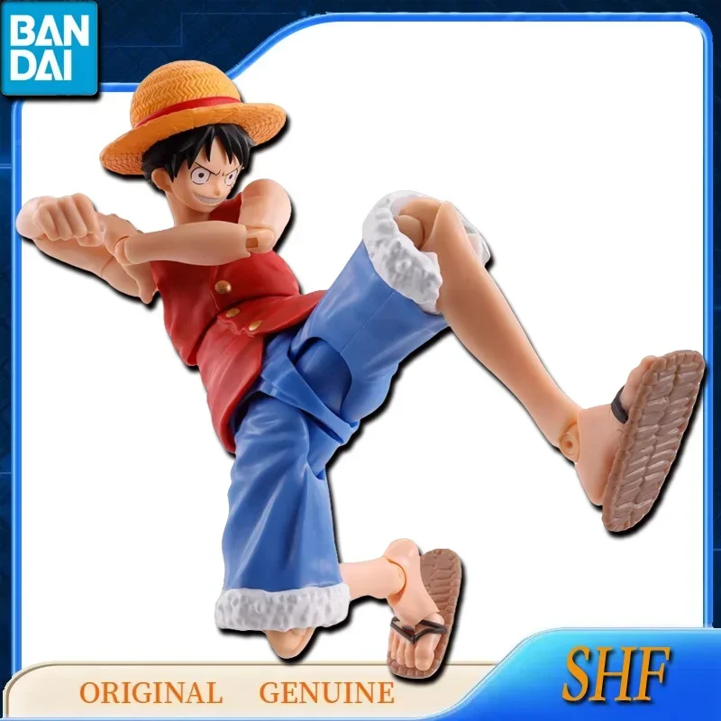 Bandai-Figurines d'action originales One Piece ShFiguarts Monkey D. Luffy, Romance Foster, Anime Toys, Assembly Model, Ornements