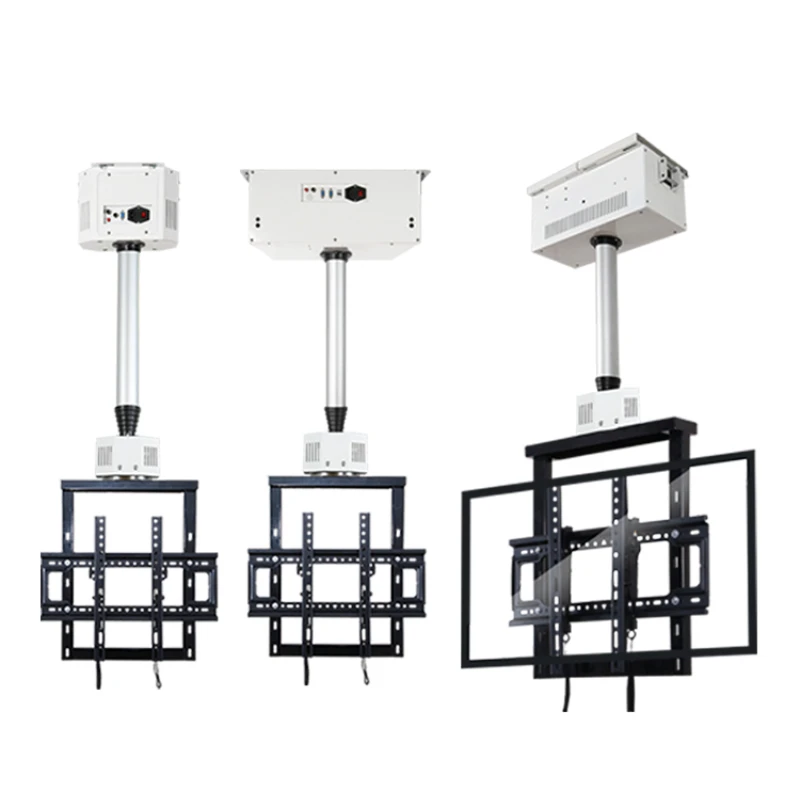 

The TV projector rotates, the electric lifting, the hoisting bracket is remotely controlled, telescopic is 42-60 inches