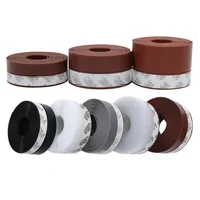 Self Adhesive Window Door Seal Strip Silicone Windproof Silicone Windshield Weather Tape Strip Door Bottom Home Sealing Strip 2