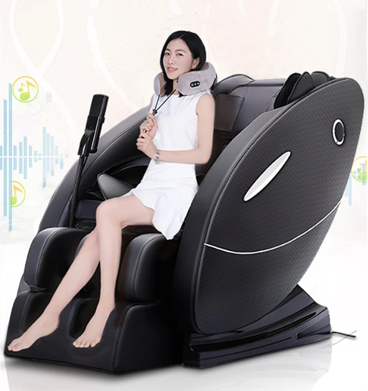 Massage Chair Luxury 3d Zero Gravity Full Body Massager With Foot Rollers Music Massage Chair Remote Control