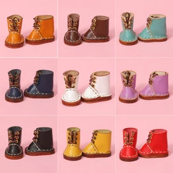 1/12bjd Bjd Doll Shoes Handmade Leather Cowhide Boots Shoes Doll Accessories For Obitsu 11 Ob11 Size Gsc Doll 11cm Body Body9