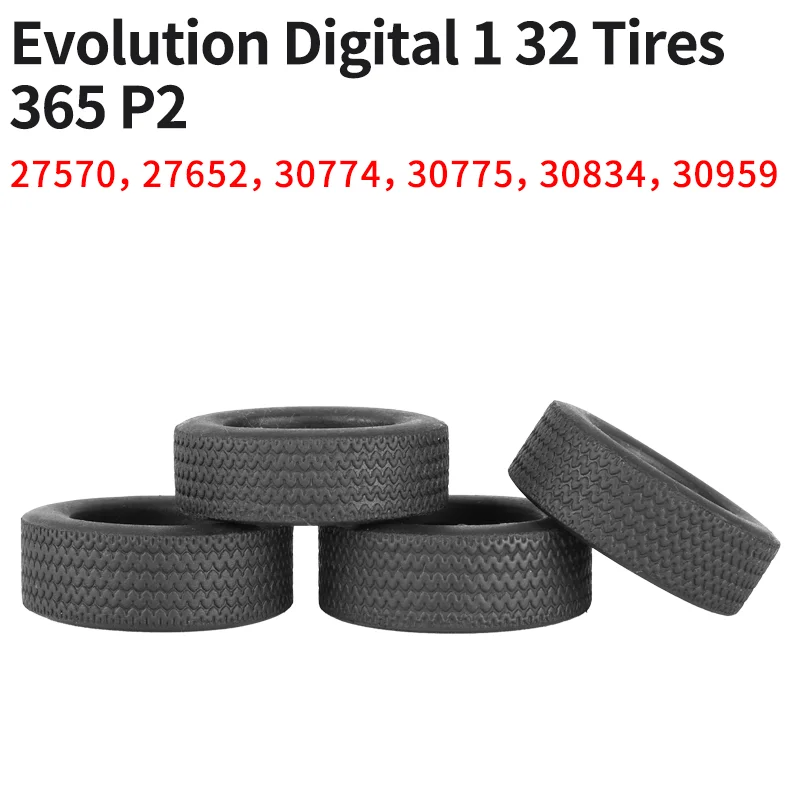 

Slot Car Tire Carrera Digital Evolution 1 32 1/32 Tires 365 P2 27570 27652 30774 30775 30834 30959