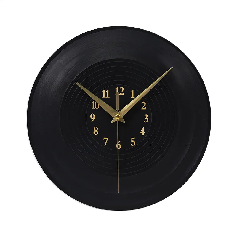 Creative Nostalgic Classic Vinyl Wall Clock Record Player, Combining Tradition and Art with Silent Circular Decoration