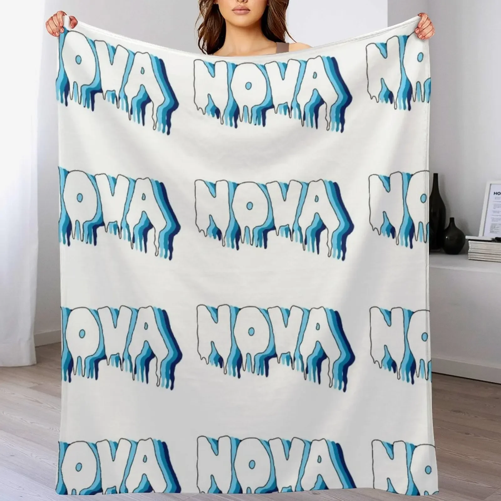 Nova Drip Throw Blanket Soft Cozy Blanket for Pet Kids Adults