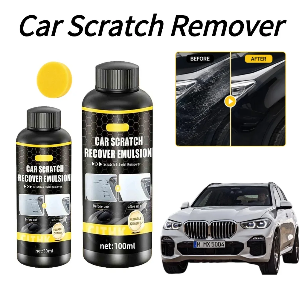 Car Scratch Remover Quick Polishing Agent Vehicle Paint Repair Kit For Body Door Motorcycle Boat Paint Care Repair Broken Pain