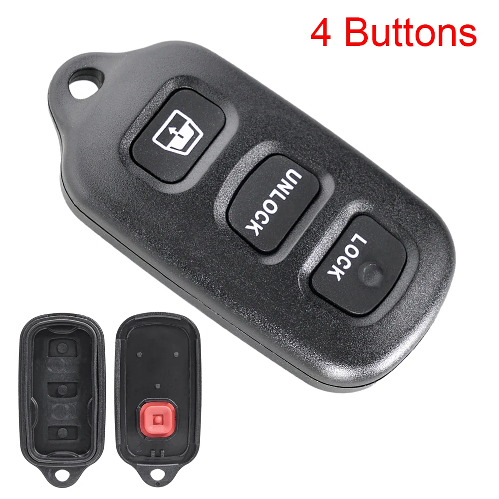 4 Buttons Car Keyless Key Fob Case Shell Replacement Remote Cover Car Key Accessories Fit for TOYOTA 4Runner  Camry