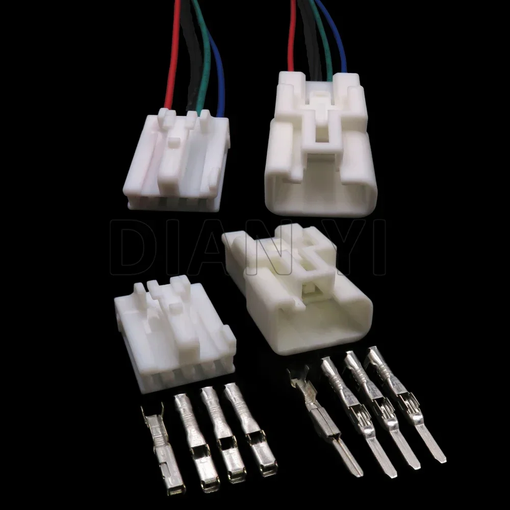 

Комплект из 4-контактных разъемов для модификации автомобилей, артикул 7283-1044, негерметичный автомобильный разъем переменного тока, электрический кабельный соединитель для авто