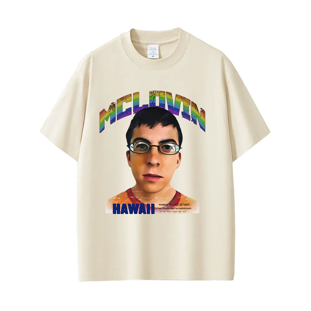 Funny McLovin Mugshot Graphic T-shirts Men Women Clothing Casual Vintage Oversized T-shirt Men's Cotton Short Sleeve T Shirts