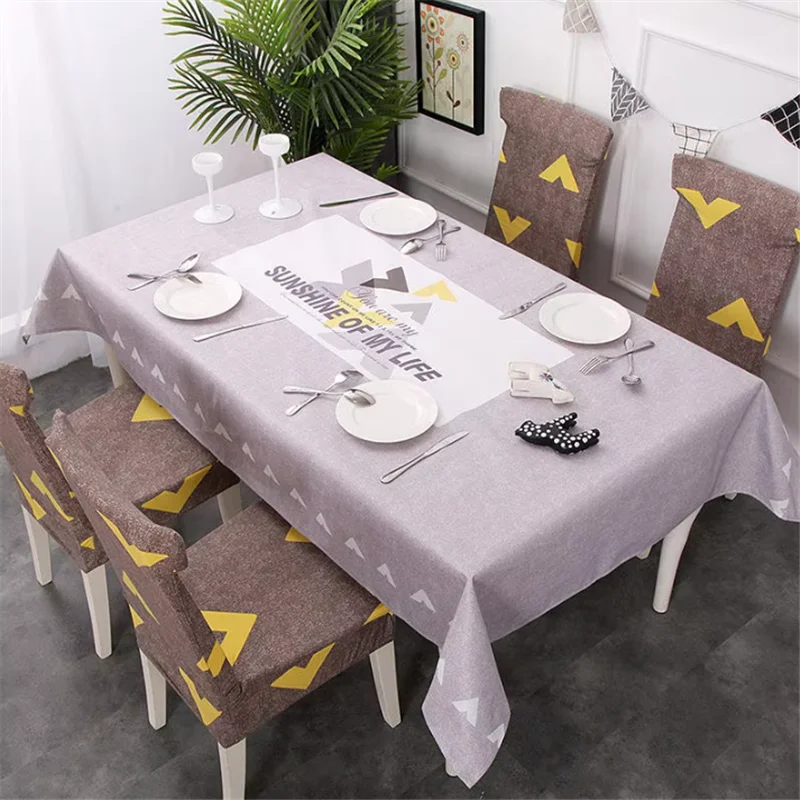 1 Piece 120x160cm Rectangular Dining Table Cover Cloth High-quality Home Decor Tablecloth Living Room Oil Resistant Tablecloth