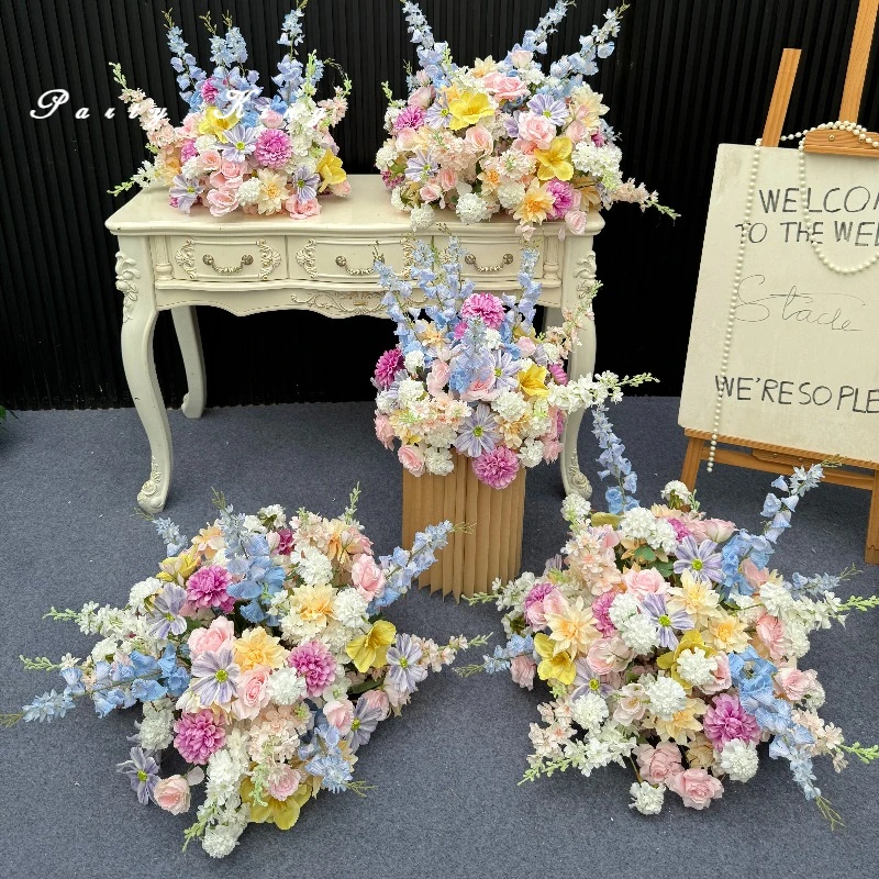 Artificial Flowers Wedding Decoration Window Display Silk Flower Ball Table Centerpieces Stage Road Lead Home Decor Accessories