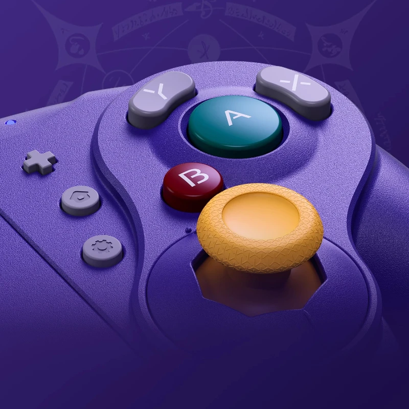Magician Switch Gamepad GameCube Retro Style NGC for Switch 1 2 JoyCon Split Controller NS2 Wireless Bluetooth Body Sense OLED