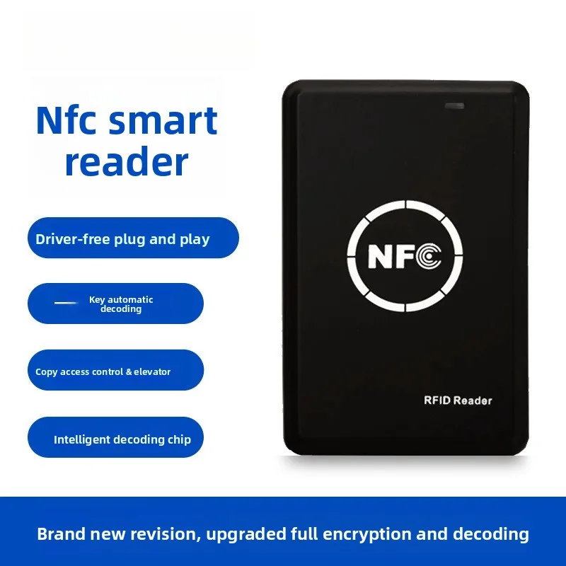 NFC Reader IC ID Access Card Duplicator RFID Copier Writer 125KHz 13.56MHz Elevator Key Fob Key Cutting Machine Access Control