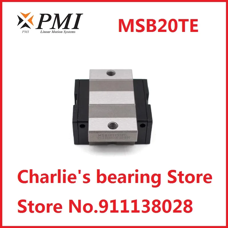 1pc 100% brand new original genuine PMI brand linear guide carriage model MSB20TE-N