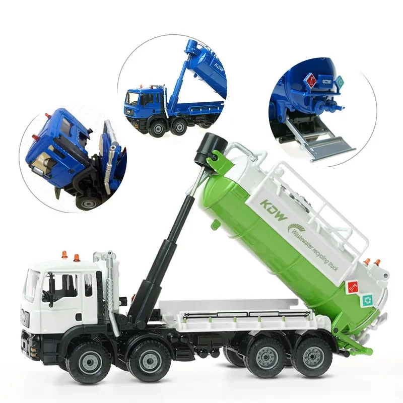 

Wastewater recycling transporter alloy model simulation die-cast toy model children's toy gift High quality