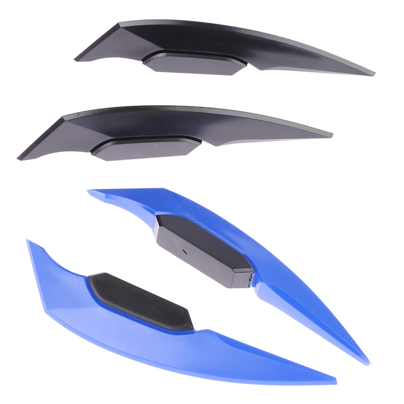1Pair Universal Motorcycle Winglet Aerodynamic Spoiler Dynamic Wing with Adhesive Decoration Sticker For Motorbike Scooter