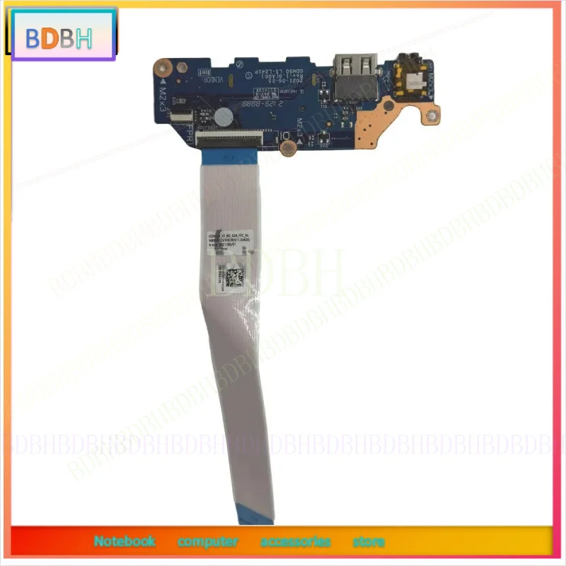 For DELL Inspiron 3510 3511 3515 3520 USB Audio Board W/Cable SD Card LS-L241P