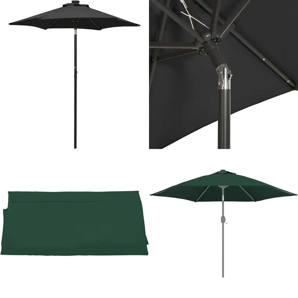 

black and dark grey garden parasol for outdoor living, premium outdoor umbrellas and sunshades, ideal for patio shade, product c