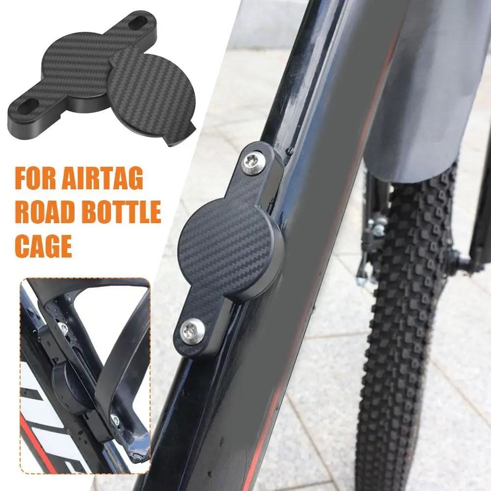 Bike Holder Locator Bracket Protective For Airtag Air Tag Anti-theft Gps Tracking Bicycle Water Bottle Mount Protect Slelf A4I6