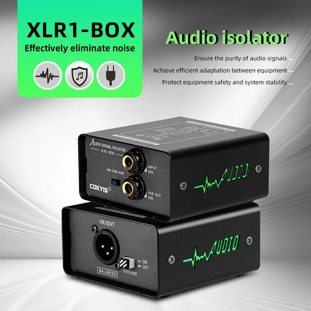 Sound Isolators With 3 Stage Gains Adjustment Eliminates Noise Interferences For Professional Sound Recording