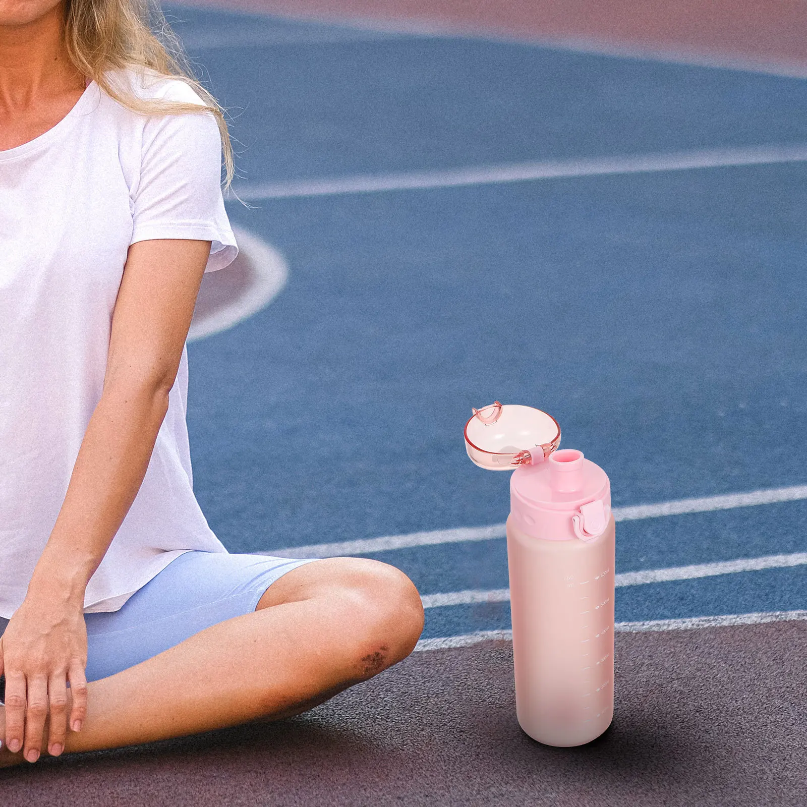 

Portable Water Bottle Large Capacity Insulated Cup Thickened For Gym Outdoor Sports Fitness Travel Use