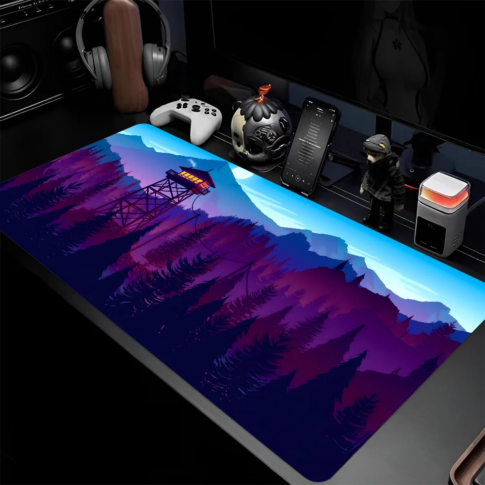 F-Firewatch Forest Game Mousepad Large Gaming Mouse Pad LockEdge Thickened Computer Keyboard Table Desk Mat