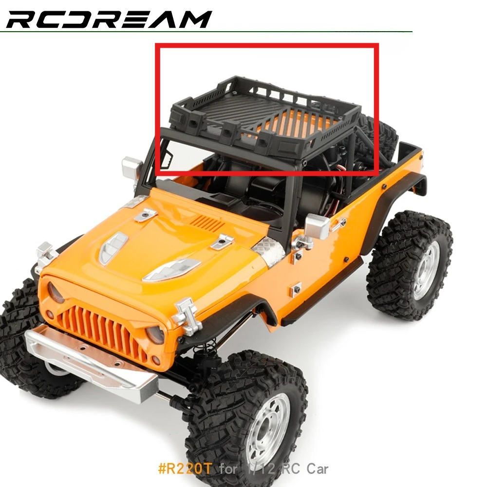 MJX 1/12 H12Y RC Vehicle Parts Car Roof Luggage Rack Ceiling Light Climbing Car Simulation Modification #R220S R220T R003-50