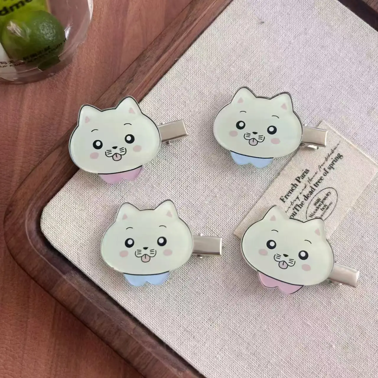 Anime The Summer Hikaru Died Tsujinaka Yoshiki Character Cosplay Hairpin Kawaii Cat Hairclip Jewelry Hair Accessories Gift Prop