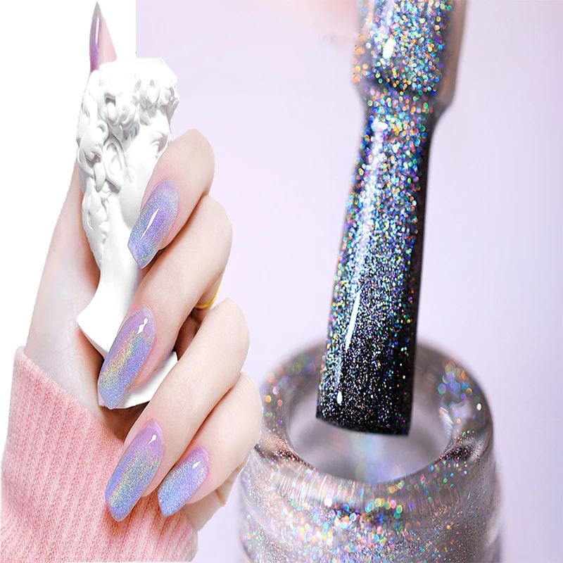 8ML Colorful Cat Eye Gel Nails Polish Winter Reflective Glitter Universal Magnetic Nail Polish Can Be Used Manicure Accesorios