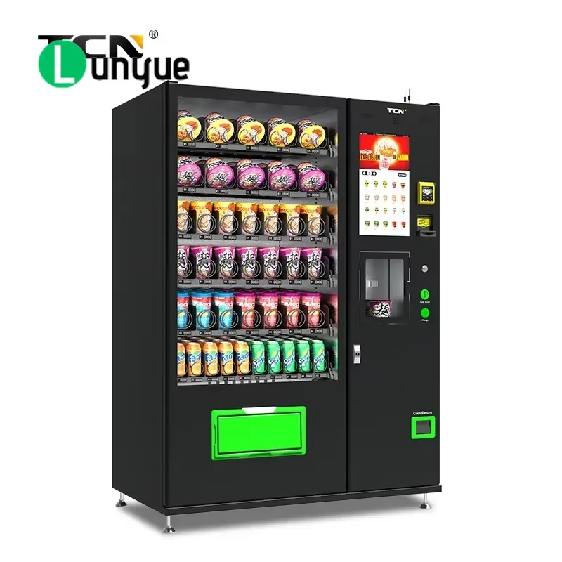 Automatic Cup Noodle Vending Machine Instant Ramen Dispenser Self Service Snack Food Vendor for Office School Mall Hotel