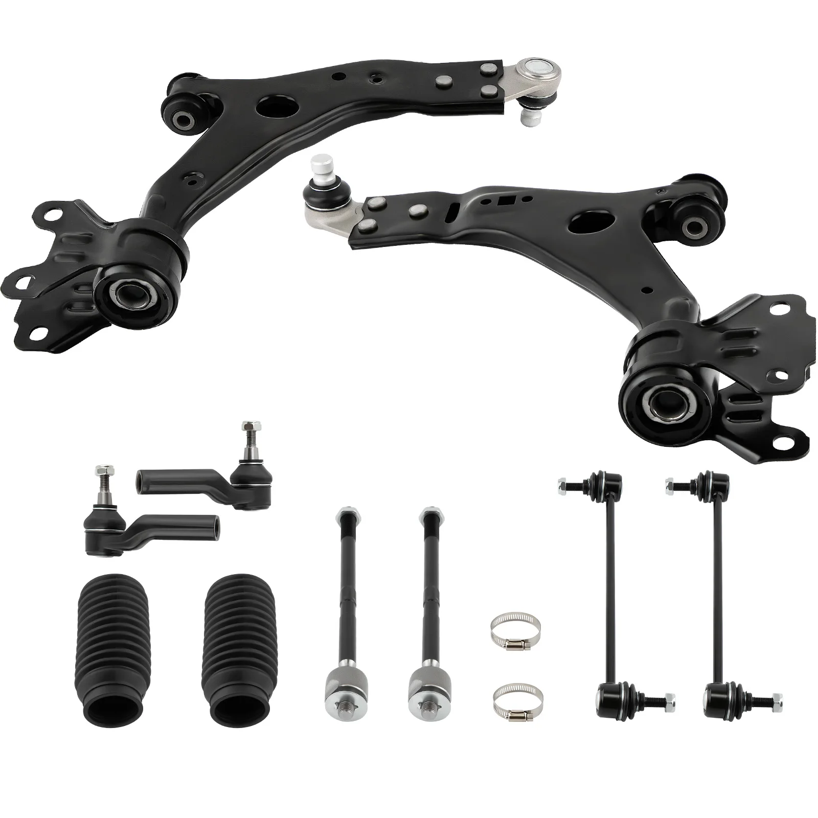 10pcs Front Lower Control Arm Ball Joint Sway Bar Kit For Ford Escape 2013-2018 All Models