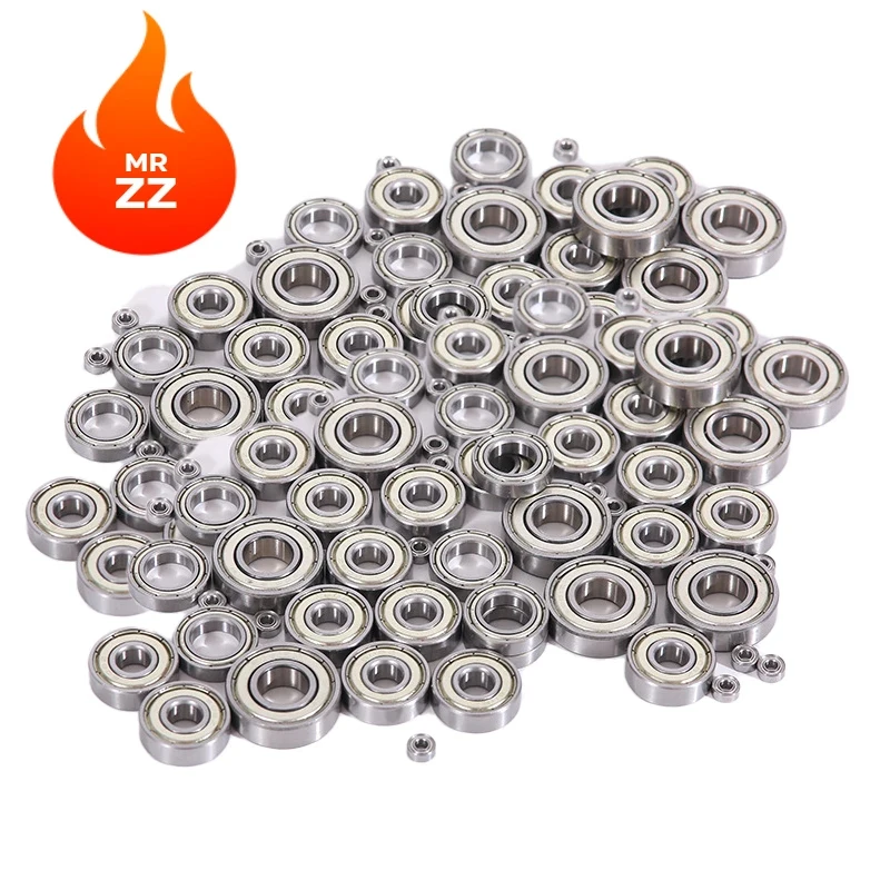 10/50pcs Small Bearings 2mm-9mm Bore 3x6x2.5 5x10x4  4x7x2.5 8x12x2.5 5x8x2.5mm  MR63 MR105 MR74 MR149 MR85 ZZ Miniature Bearing