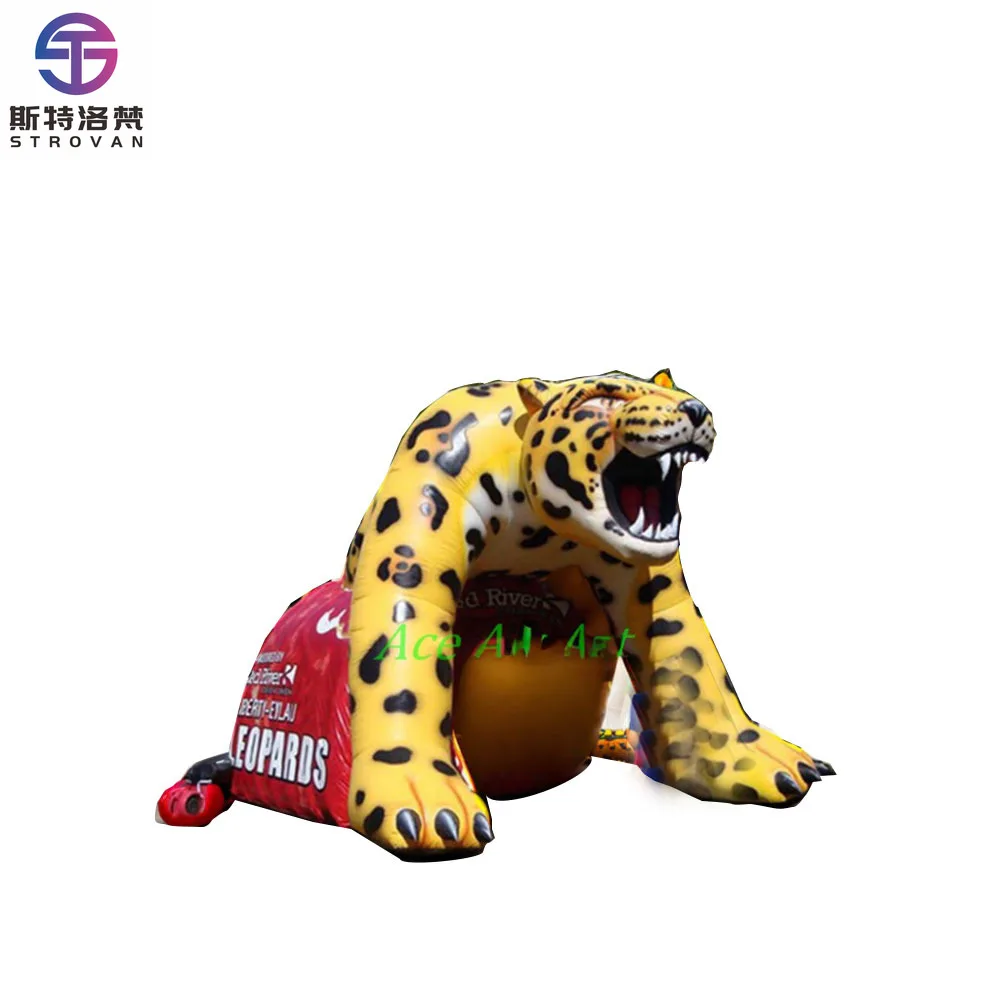 

STLF Commercial Outdoor Lion Model Inflatable Tunnel Tent, Advertising Inflatable Animal Model Tent for Outdoor Adventures