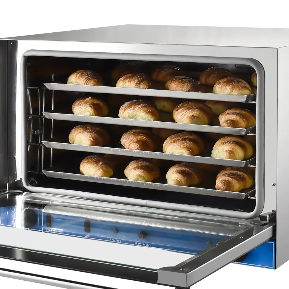 Commercial Bakery Oven 4 Trays Electric Baking Convection Oven for Bread Tart Biscuit Baking Equipment for Cakes