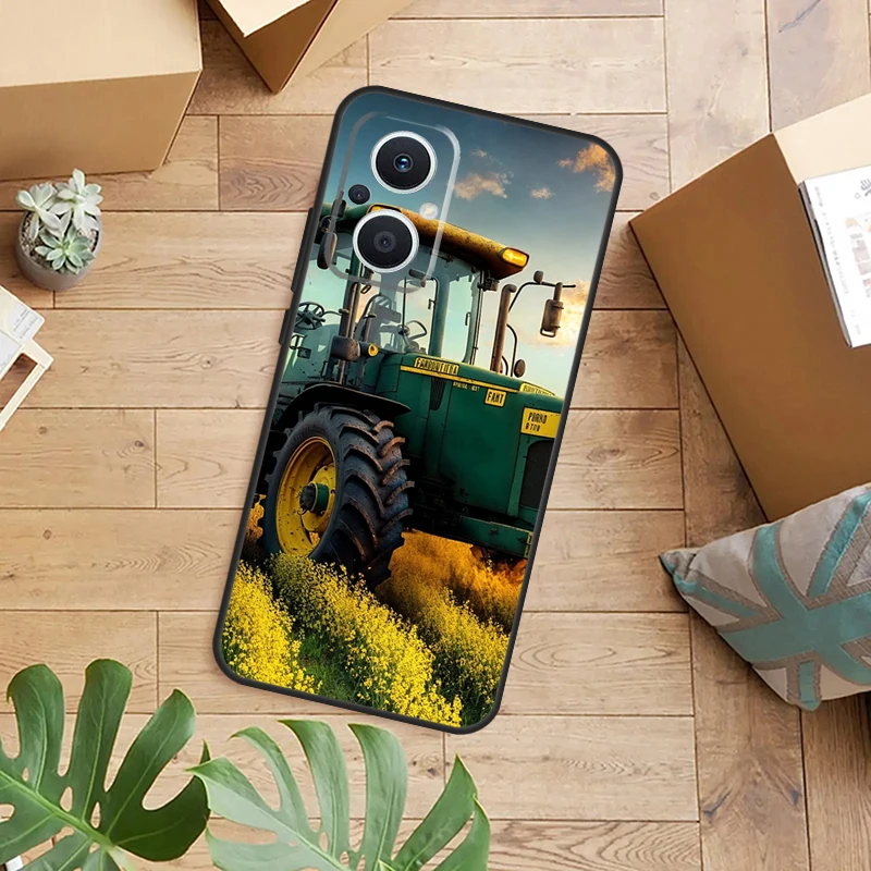 Funda para Tractor de vehículos agrícolas para OPPO Reno 13F 14F 12F 10 11 12 13 14 Pro 7 8 Lite OPPO Find X6 X5 X8 X9 Pro