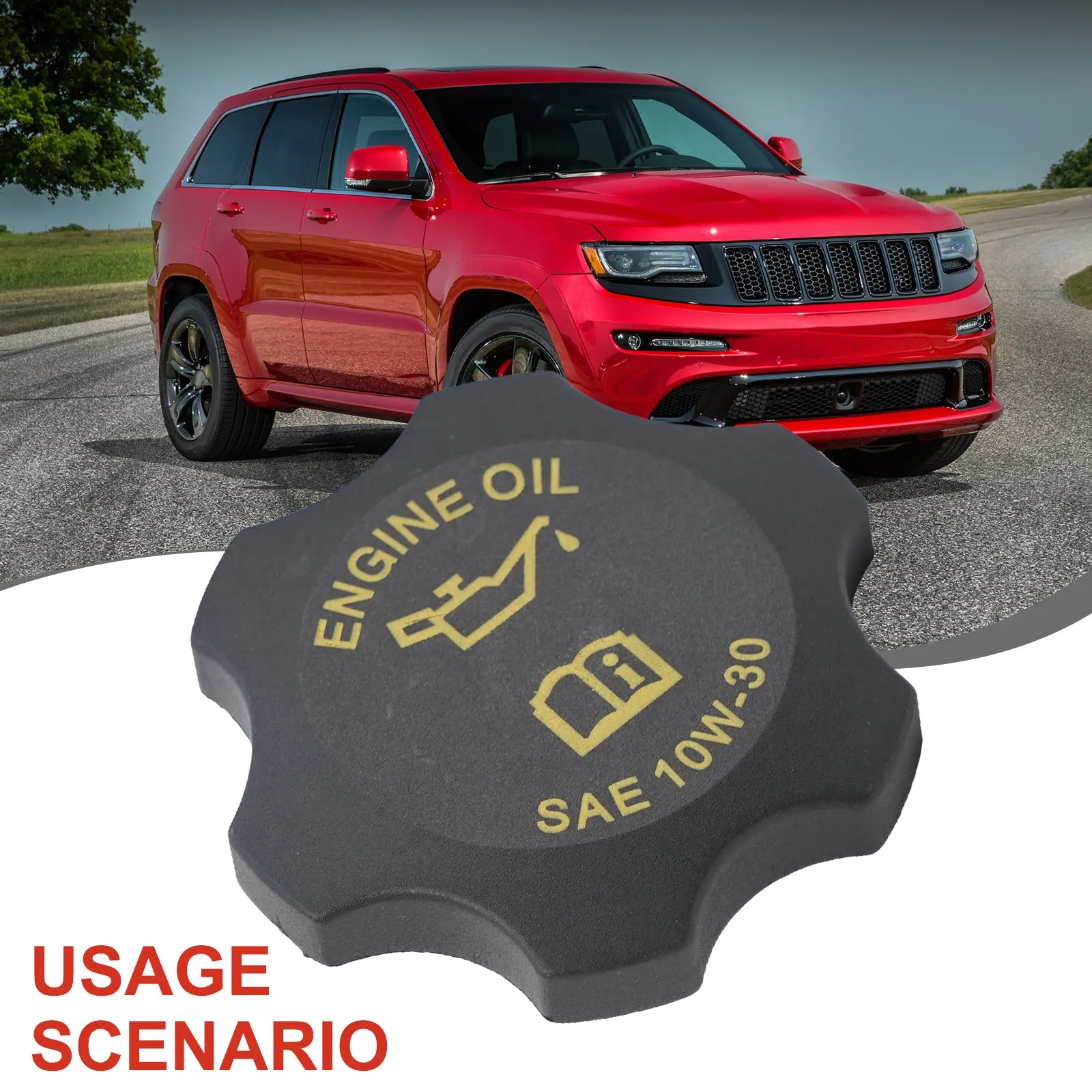 

Engine Oil Fill Filler Cap Auto Accessories.replace Oil Filter Cap Engine Black Front 1994-2006 For Grand Cherokee