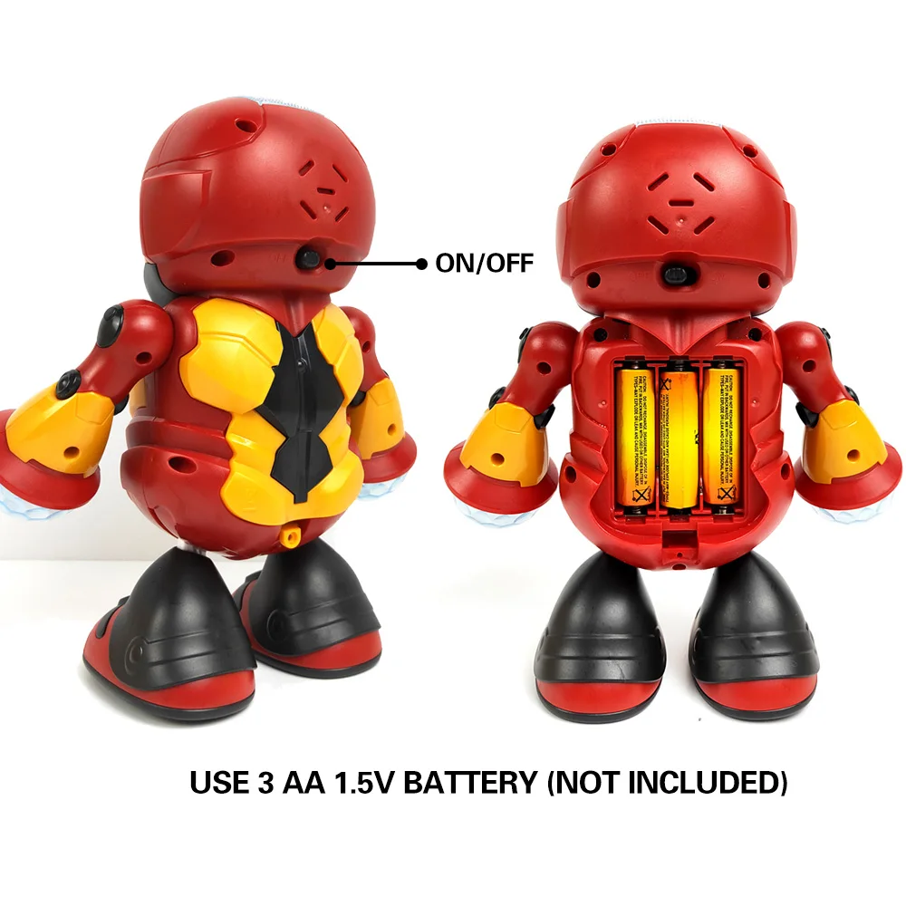 Modèle de robot dansant électrique – Jouet animé transformant chantant et lumineux, cadeau idéal pour la journée des enfants