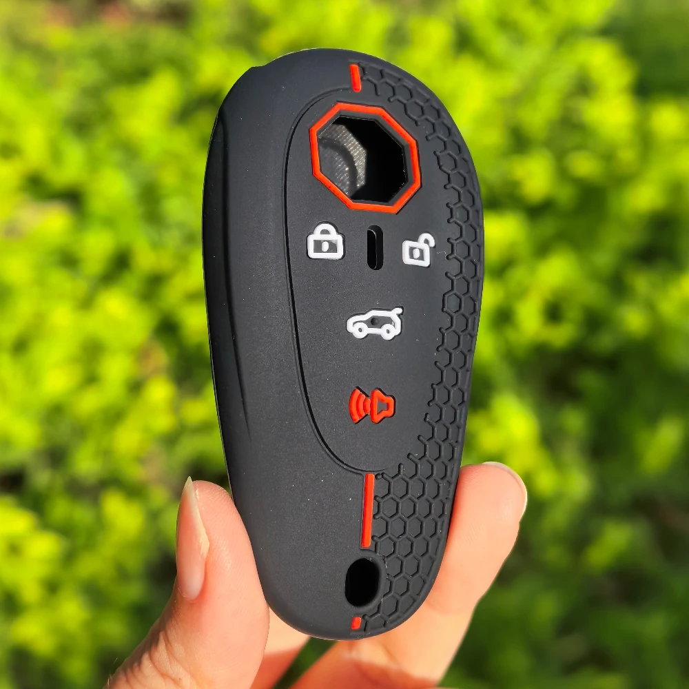 Silicone Rubber Car Remote Fob Key Cover Case For MG Car Key Bag Cyberster Car Key Set All Inclusive High-End Feeling